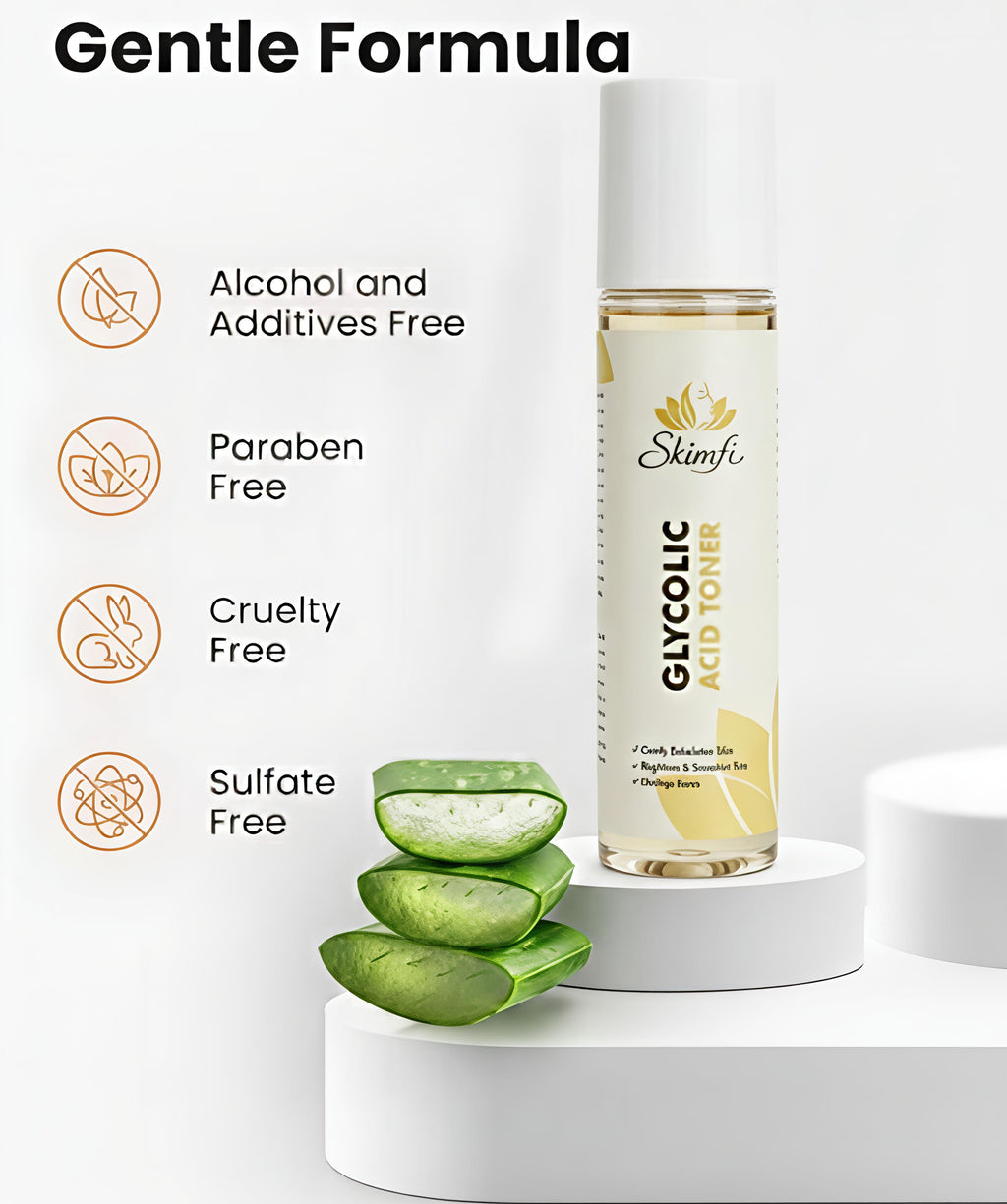 Glycolic Acid Exfoliating Toner 7% – Skin Brightening & Pore Refining Toner | 150ml