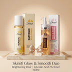 Skimfi Glow & Smooth Duo: Brightening Elixir + Glycolic Acid 7% Toner | 150ml